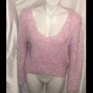 H&M Fluffy Pink Sweater🌸